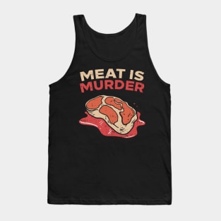 Meat is Murder vegetarian Tank Top